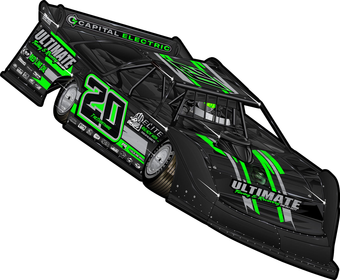 M2512 - Jimmy Owens #20 Car Cut Out