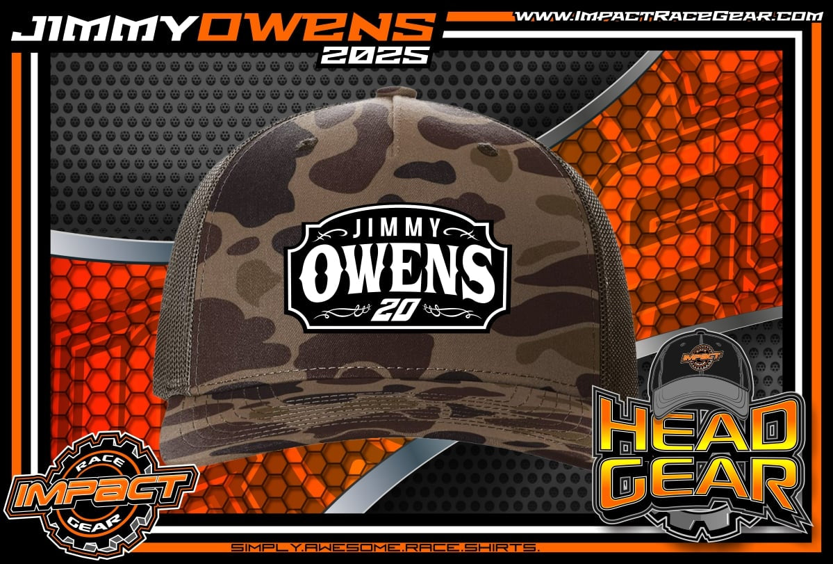 H2501DCBR - Duck Camo / Brown Mesh Jimmy Owens 20 Snap Back Hat
