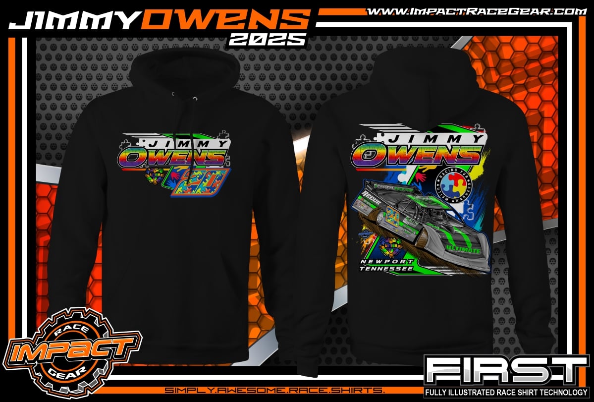 HS2501B - Black "20 Autism Awareness" Adult Hooded Sweatshirt