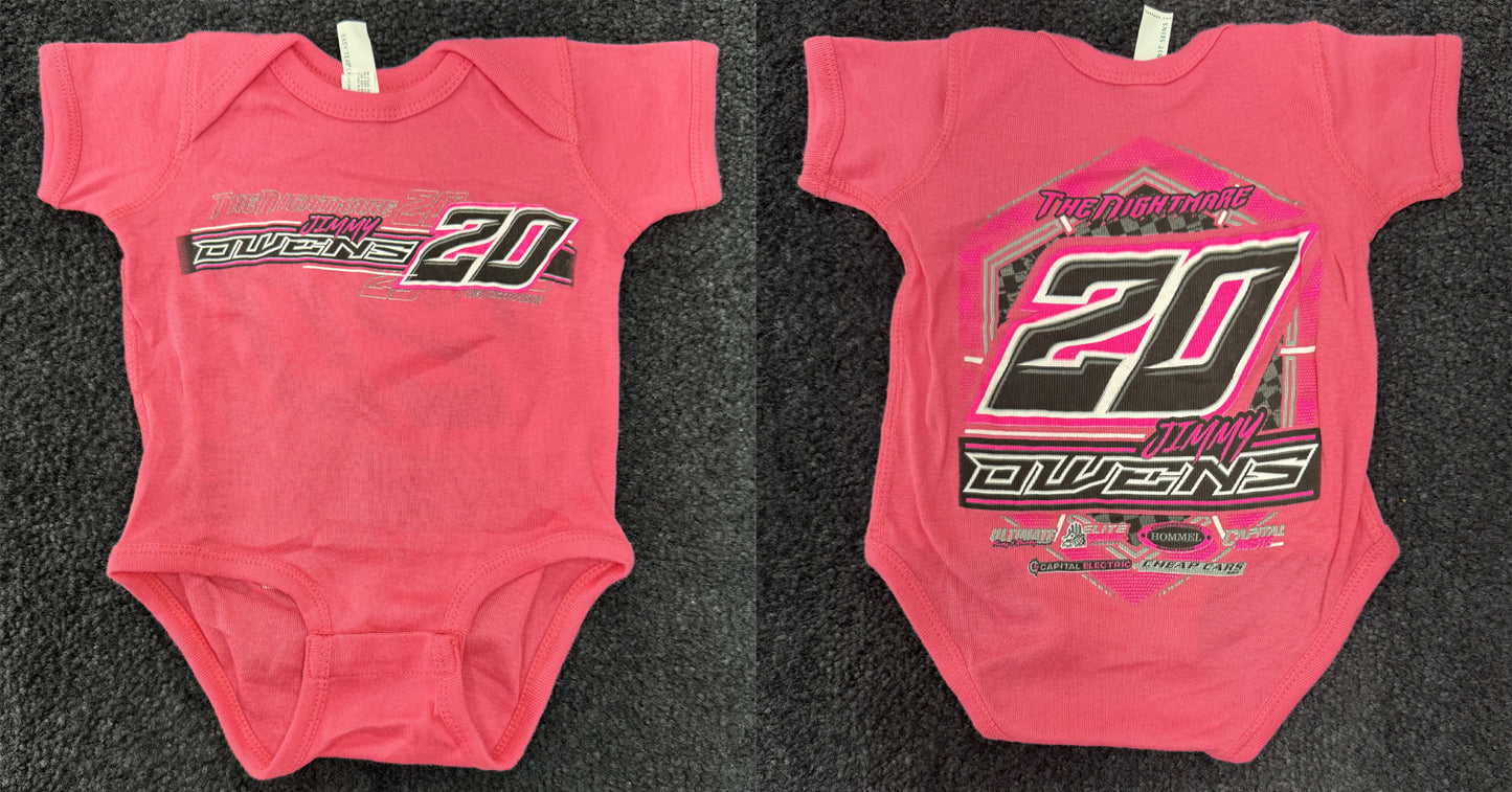 K2508P - Pink "Nightmare Hexagon" Onesie