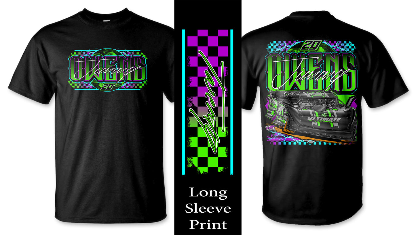 LS2501B - Black "Jimmy Owens Bright" Adult Long Sleeve Shirt