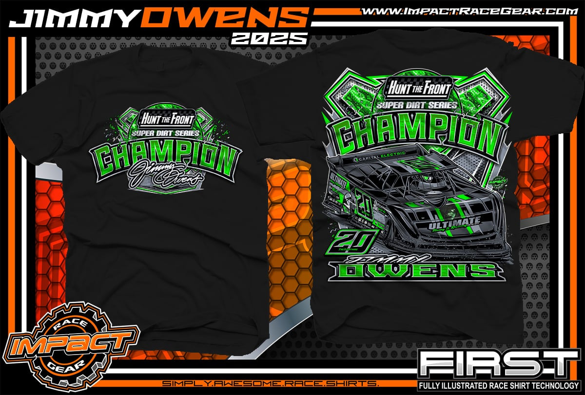 T2513B - Black "Hunt the Front Champion" Adult Short Sleeve Shirt