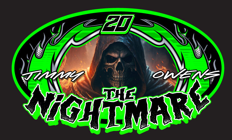 S2404 - The Nightmare Reaper Oval Window Sticker