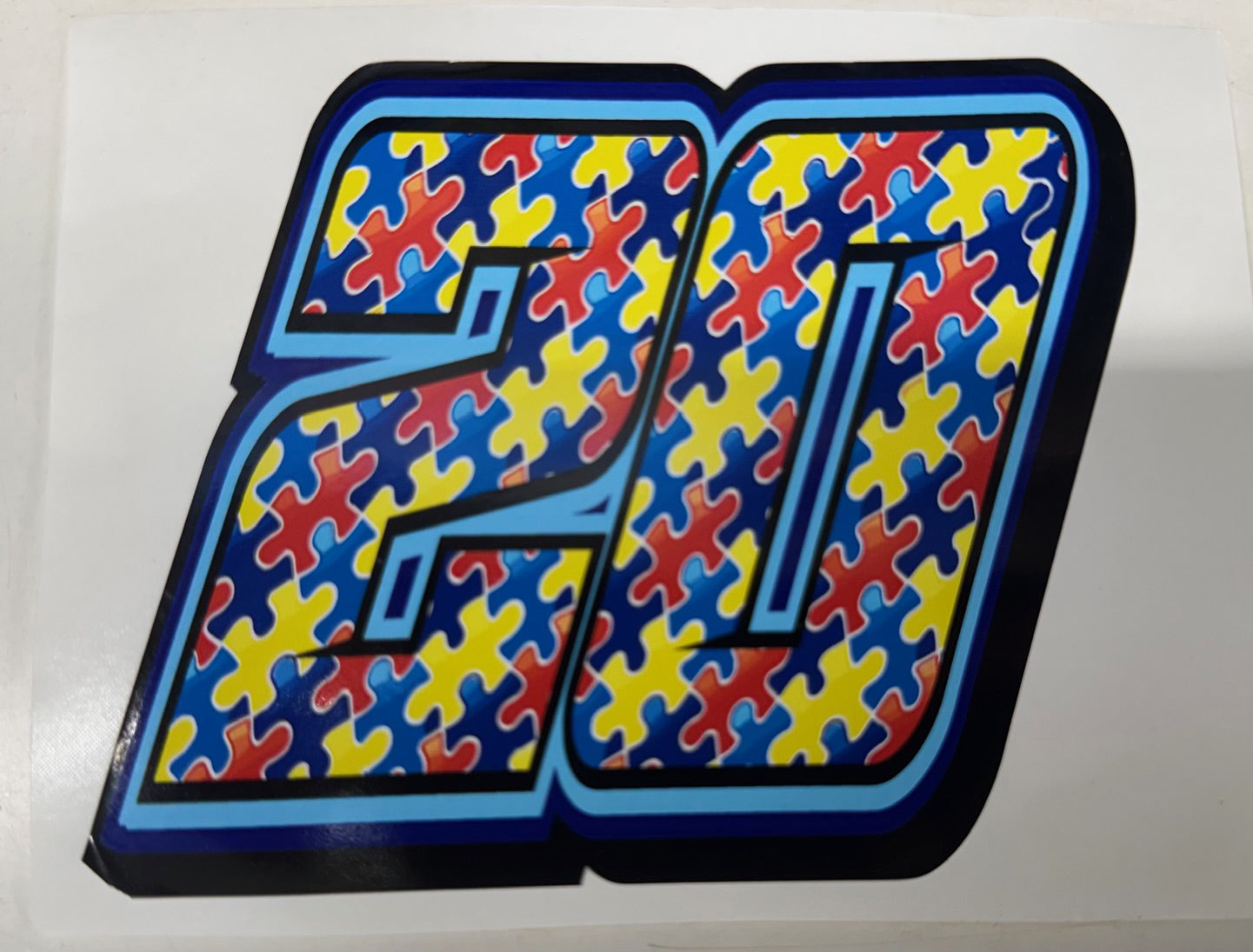 S2602 - Owens VHR Puzzle Pieces #20 Window Sticker