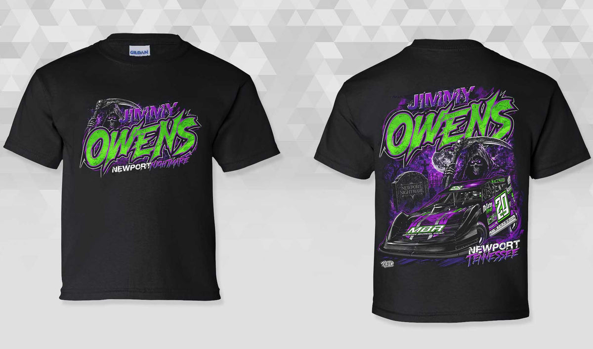 K2604B - Black "Owens Fierce" Kids Short Sleeve Shirt