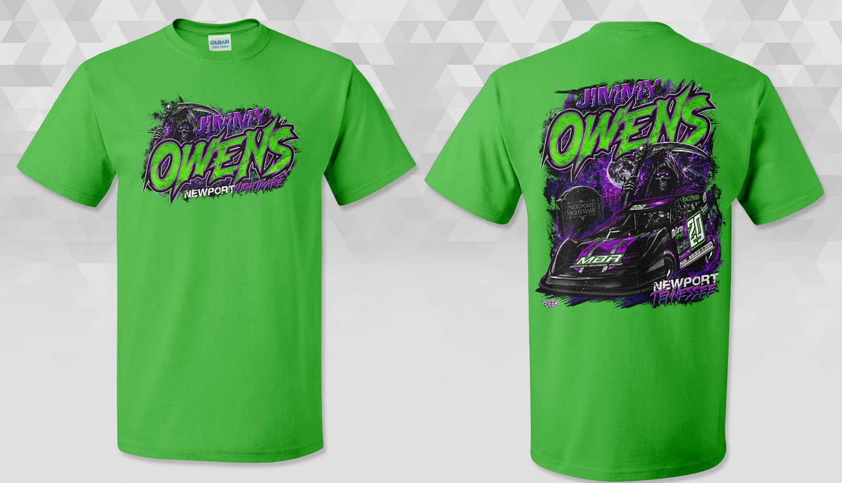 T2611EGR - Electric Green "Owens Fierce" Adult Short Sleeve Shirt
