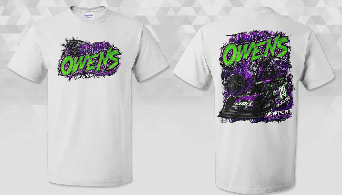 T2612W - White "Owens Fierce" Adult Short Sleeve Shirt