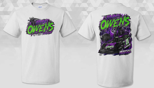 T2612W - White "Owens Fierce" Adult Short Sleeve Shirt