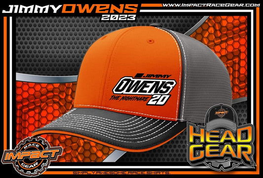 H2312OG - Orange / Gray Mesh The Nightmare Fitted Hat