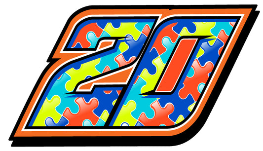 S2402 - Autism Puzzle Pieces #20 Window Sticker