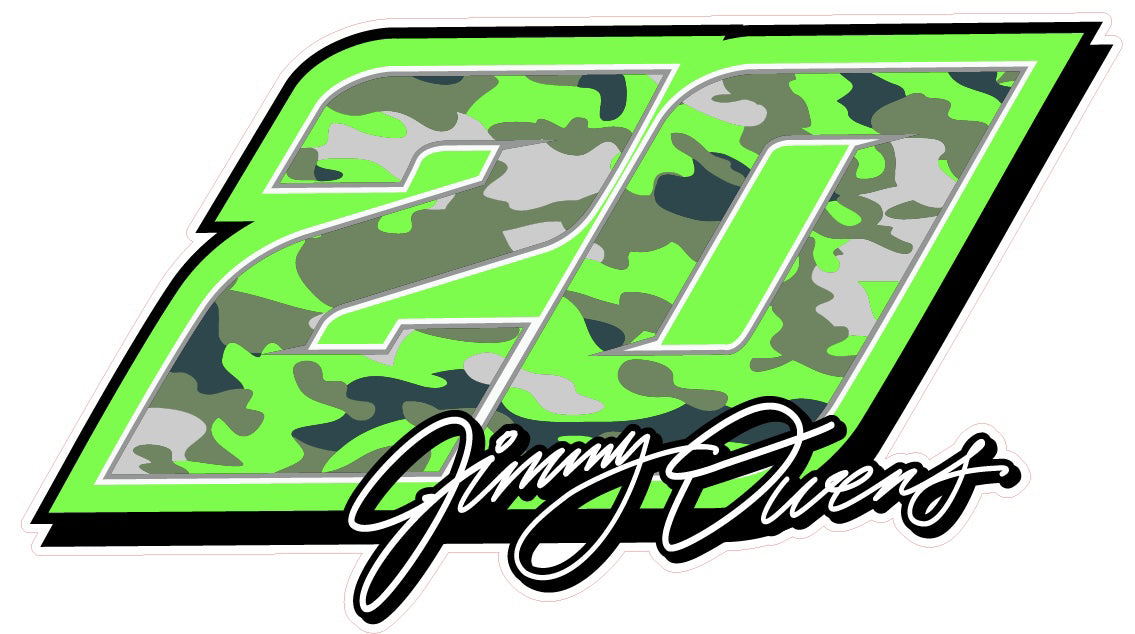 S2504 - Camo #20 Autograph Window Sticker