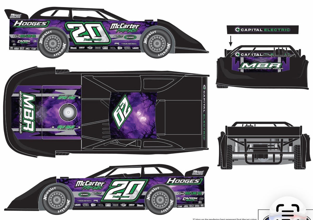 D2604 - Jimmy Owens 2026 World 100 1:64 Scale ADC Diecast Car