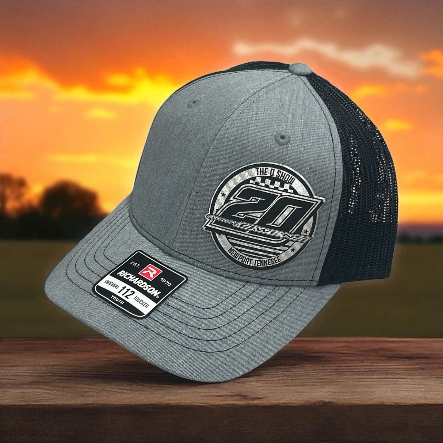 H2511GB - Gray / Black Mesh O-Show 20 Gray Circle Snapback Hat
