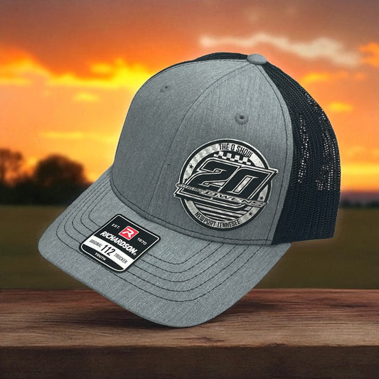 H2511GB - Gray / Black Mesh O-Show 20 Gray Circle Snapback Hat