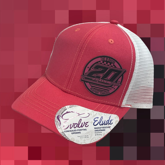 H2512PW - Pink / White Mesh O-Show 20 Pink Circle Ladies Snapback Hat