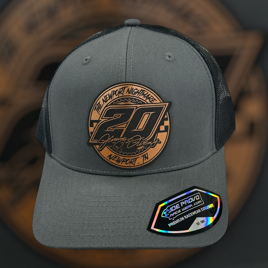 H2516GB - Gray / Black Mesh 20 Checkers Circle Snapback Hat