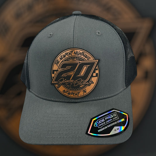 H2516GB - Gray / Black Mesh 20 Checkers Circle Snapback Hat