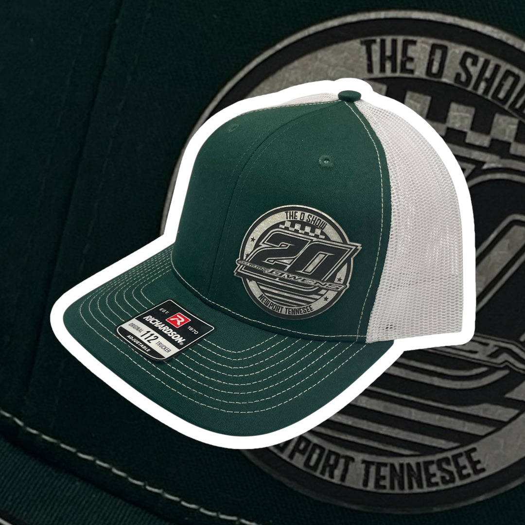H2507GRW - Green / White Mesh O-Show 20 Gray Circle Snapback Hat
