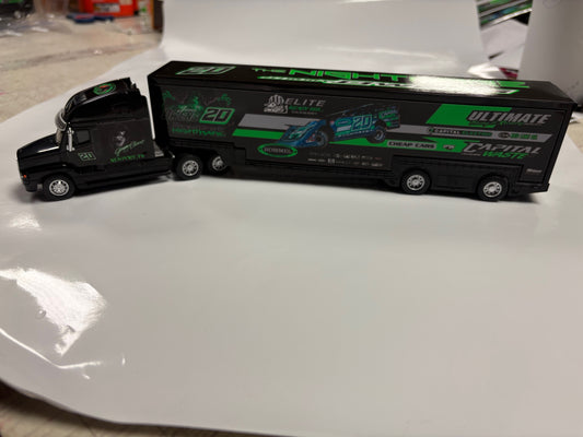 M2513 - 1:64 Scale Jimmy Owens #20 Racecar Hauler