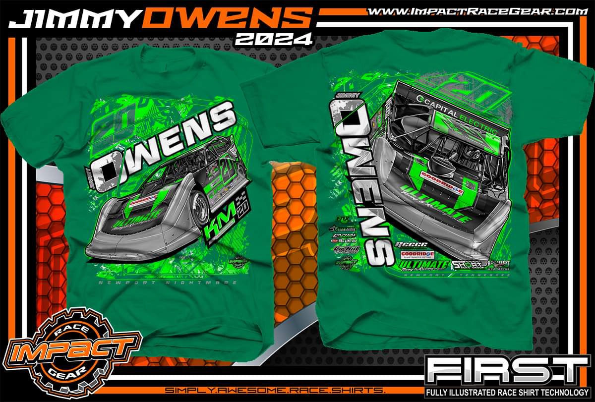 T2421KGR - Kelly Green "Owens Full Send" Adult Short Sleeve Shirt