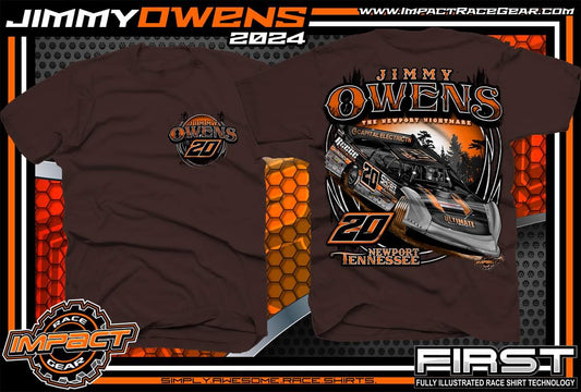 T2402CH - Chocolate "Owens Tennessee Trees" Adult Short Sleeve Shirt
