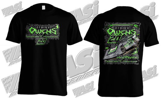 T2417B - Black "Owens Up in Smoke" Dri-Fit Adult Short Sleeve Shirt