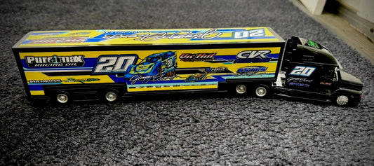 M2602 - Blue / Yellow Vic Hill Racing Sponsors Semi Hauler