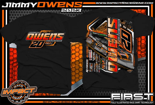 T2320B - Black "Jimmy Owens World" Adult Short Sleeve Shirt