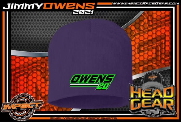 H2112PU - Purple Jimmy Owens #20 Beanie