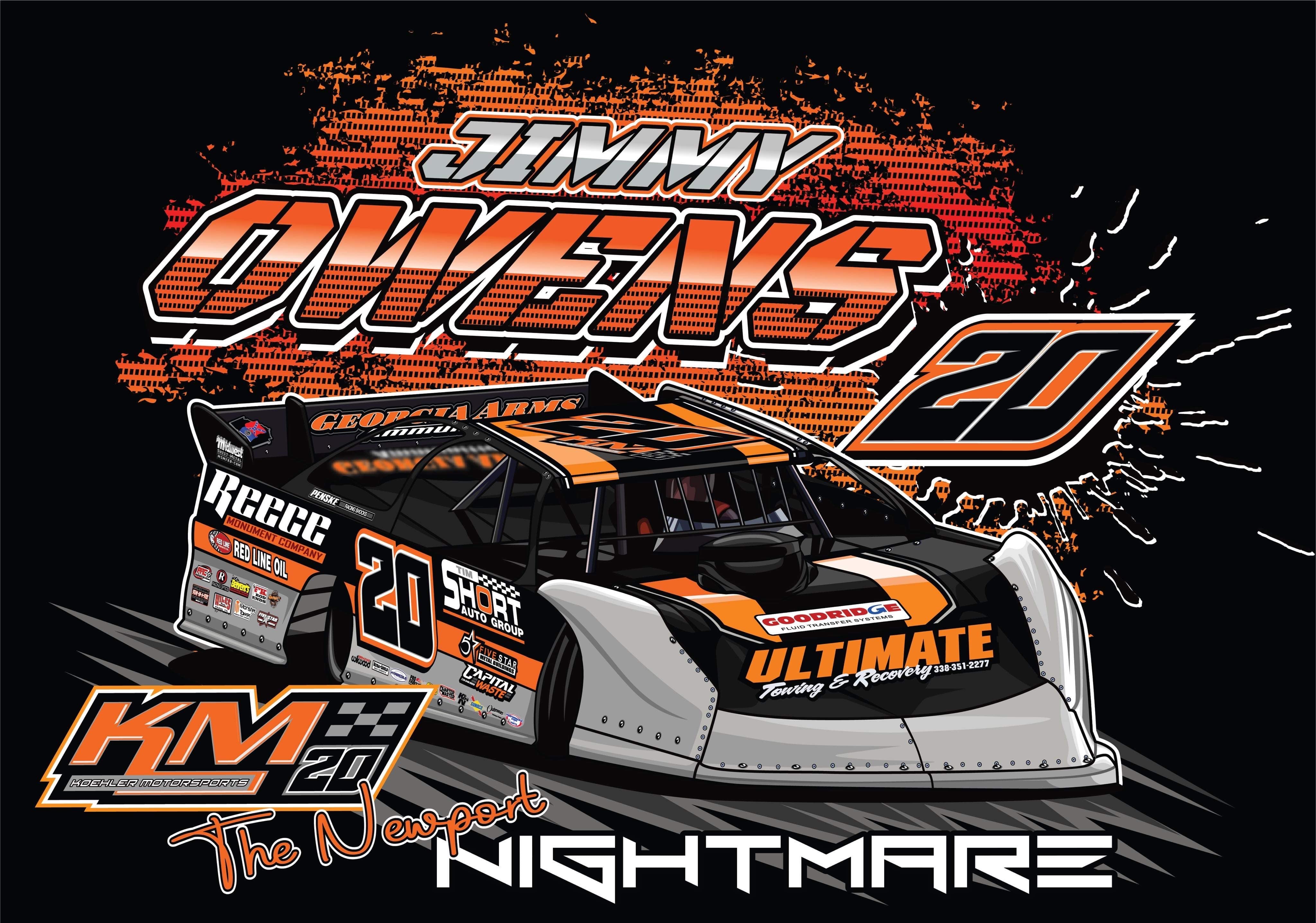 M2315 2023 Jimmy Owens Flag (60” x 35”) Jimmy Owens Racing Online Store